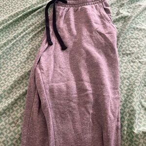 Under Armour Heather Gray Track Pants with Black Drawstring